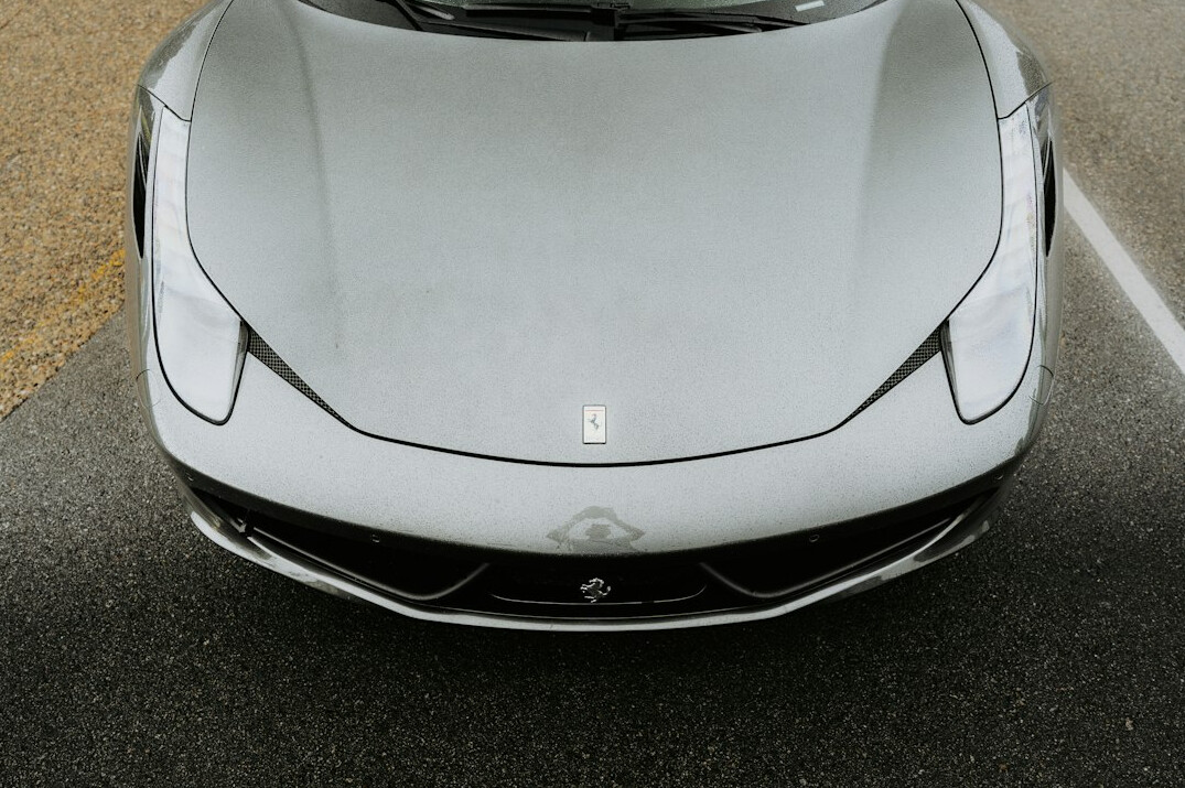 luxury car front view