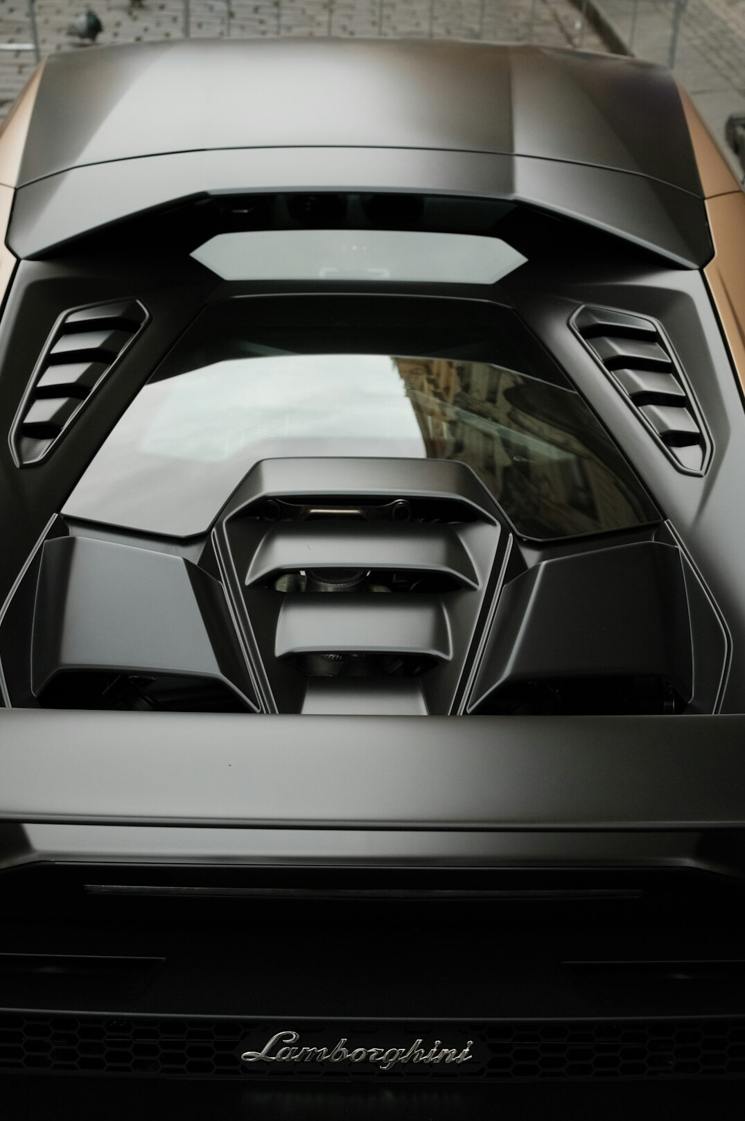 luxury car engine bay